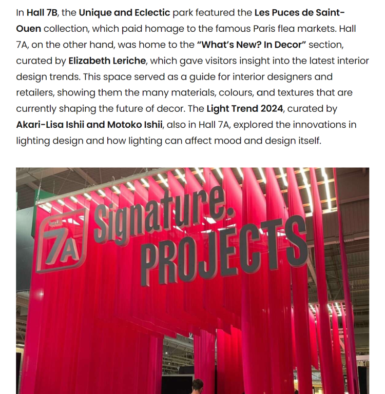 d5 design magazine A Voyage Through Creativity at Maison et Objet
