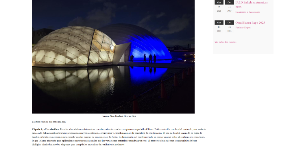 Iluminet Blue ocean dome: luz y materiales reciclados