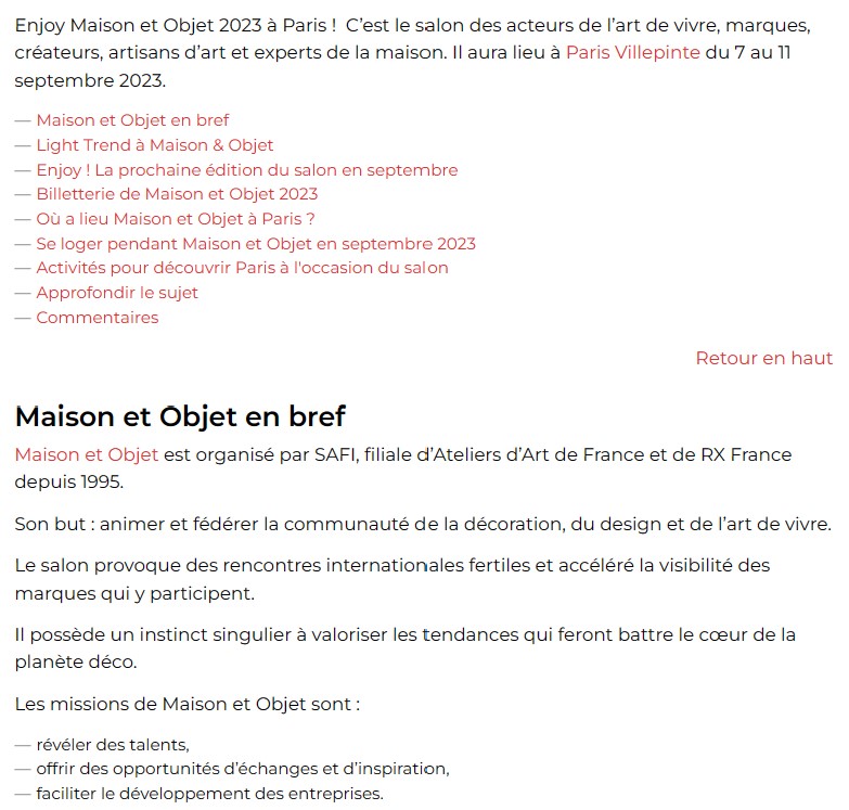 Lightzoom Maison et Objet 2023 : Enjoy et Bien-être en septembre à Paris