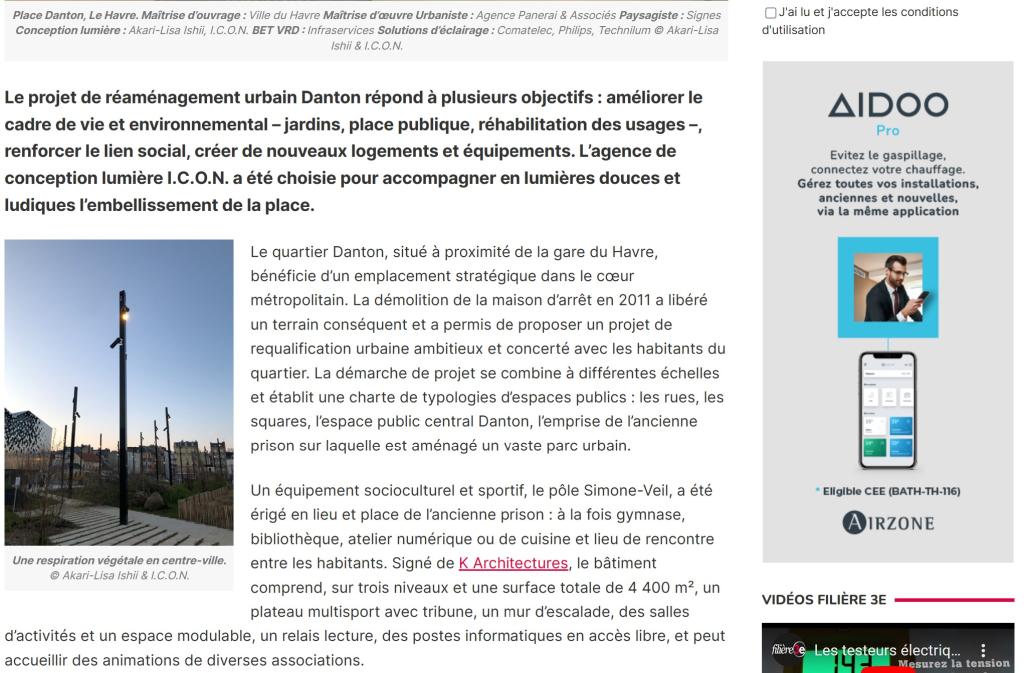 Lumières Métamorphose du quartier Danton au Havre