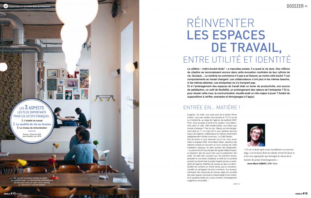 Visible Réinventer les espaces de travail - Entre utilité et identité / Quoi de neuf sous le soleil levant