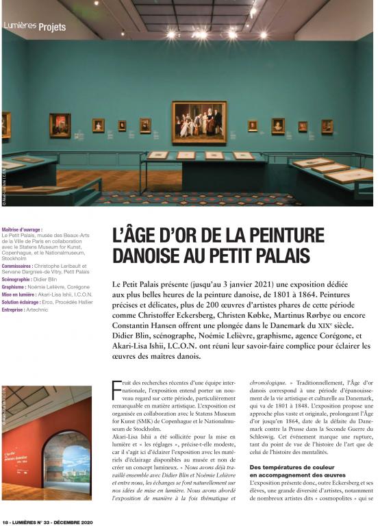 Lumières L'Age d'or de la peinture danoise au Petit Palais