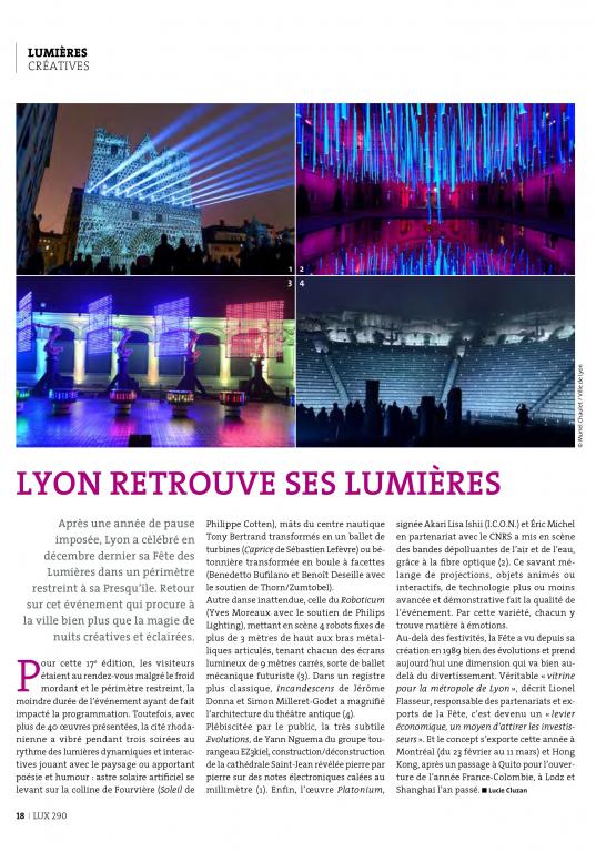 LUX Lyon retrouve ses lumières