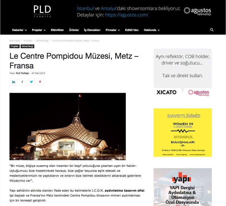 PLD Turkiye Le Centre Pompidou Müzesi, Metz – Fransa
