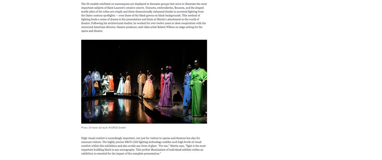 World-architechts Glamour at Yves Saint Laurent Museum