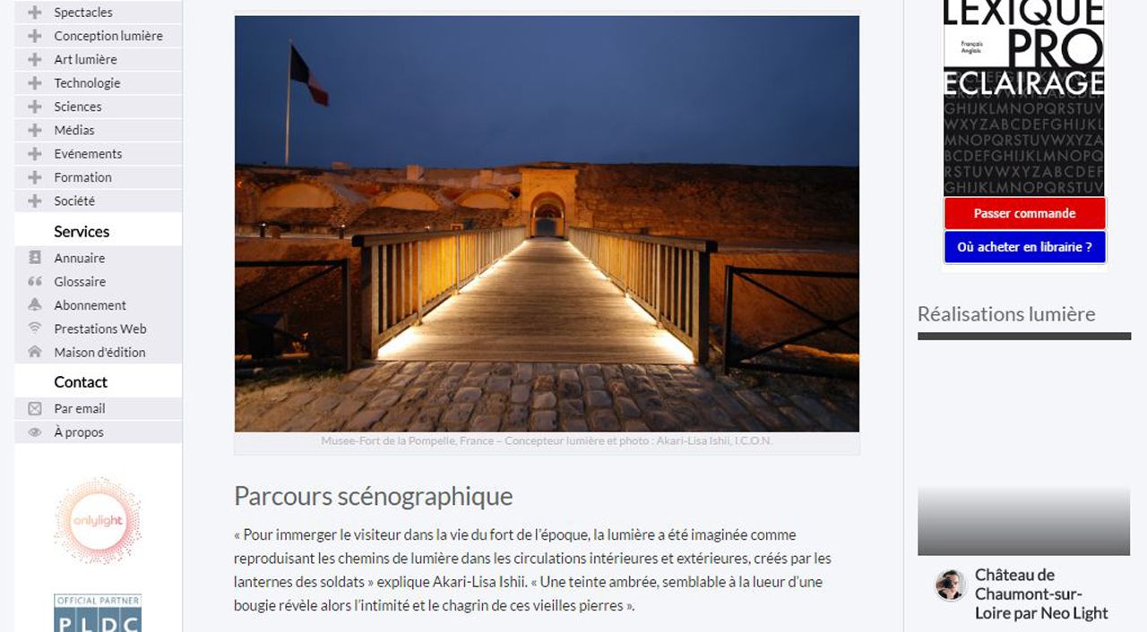 Lightzoom Musée-fort de la Pompelle rénové en lumière indirecte