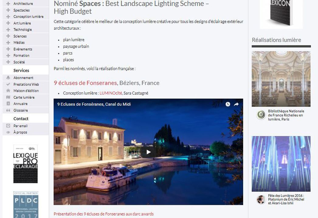 Lightzoom Lumières 4 agences françaises nominées aux darc awards 2017