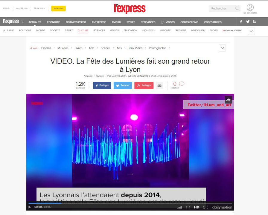 L’express Fête des Lumières