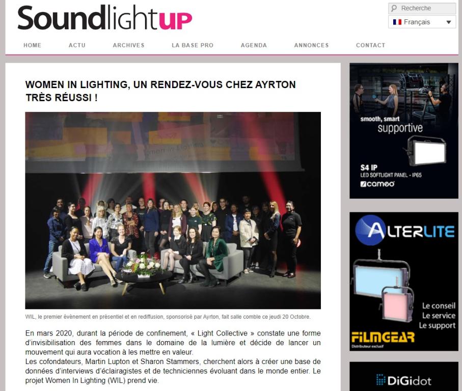 Soundlightup WOMEN IN LIGHTING, UN RENDEZ-VOUS CHEZ AYRTON TRÈS RÉUSSI !