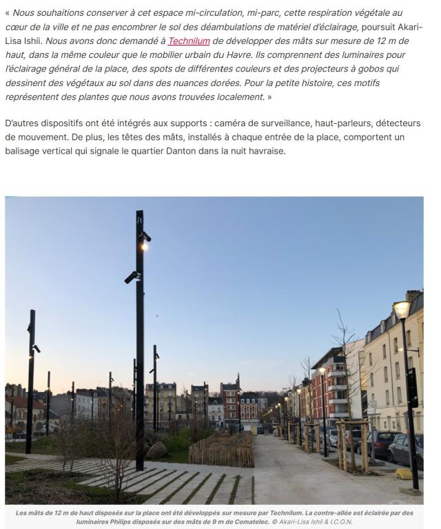 Lumières Métamorphose du quartier Danton au Havre