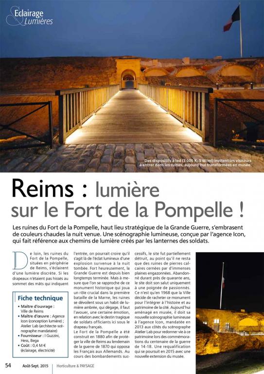 Horticulture et paysage Reims : lumière sur le Fort de la Pompelle !