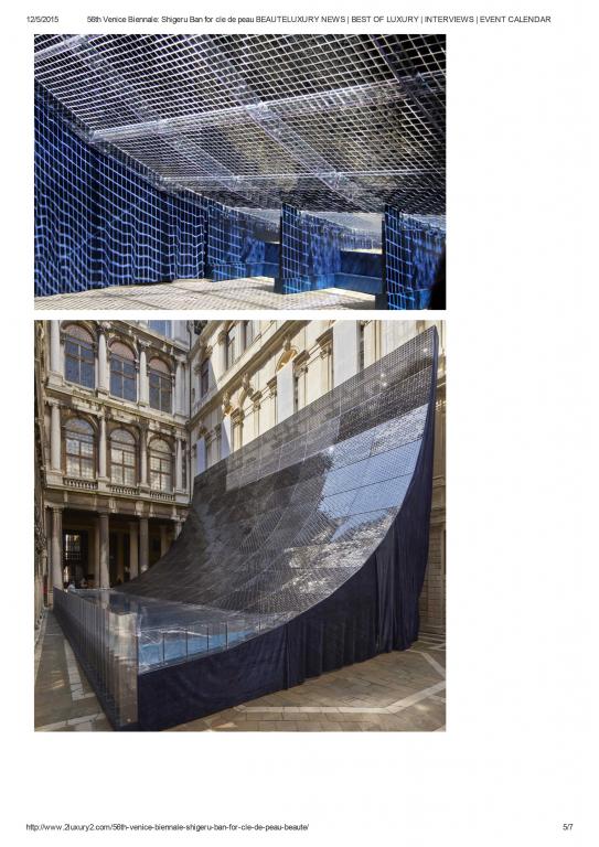 2luxury2 56th Venice Biennale: Shigeru Ban for cle de peau BEAUTE